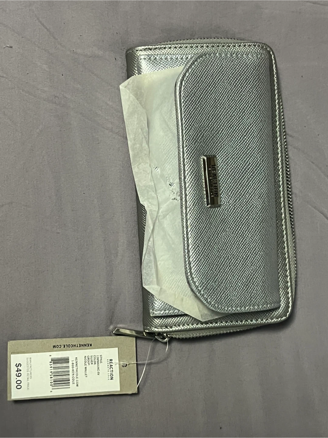 Kenneth Cole Reaction Silver Nicole Wallet - photo 2