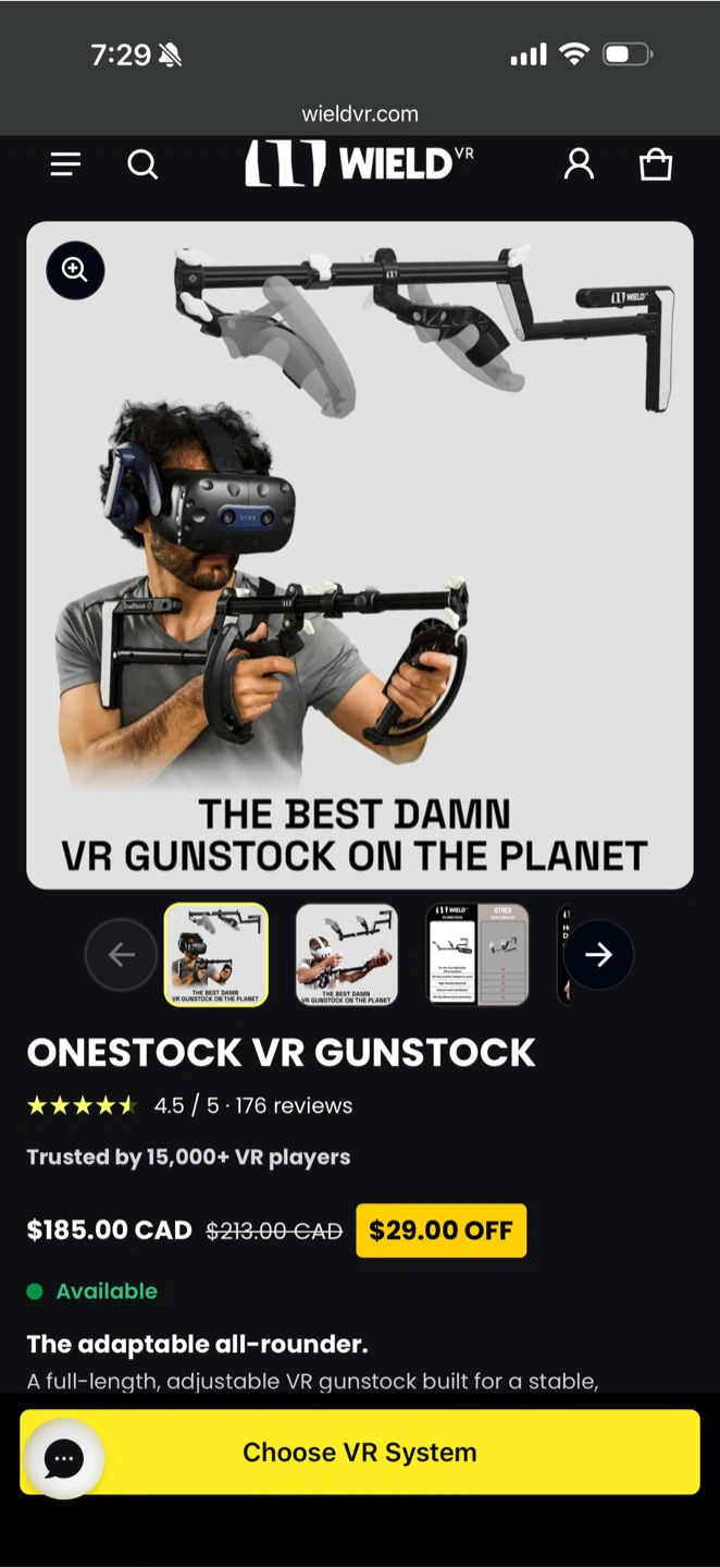 Wield VR OneStock Gunstock - photo 2