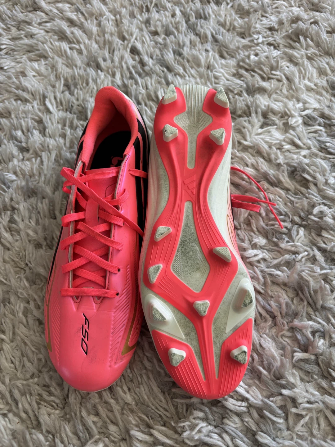 Adidas F50 Hyperfast League FG Soccer Cleats US Men’s 8 Like New - photo 3