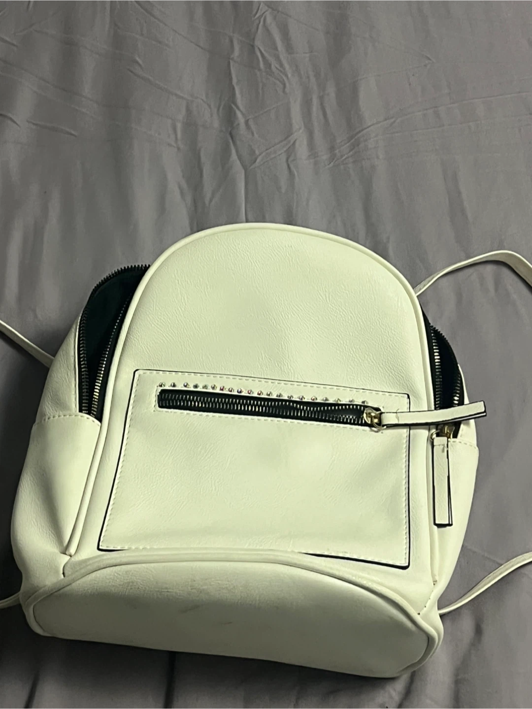 Ardene White Mini Backpack