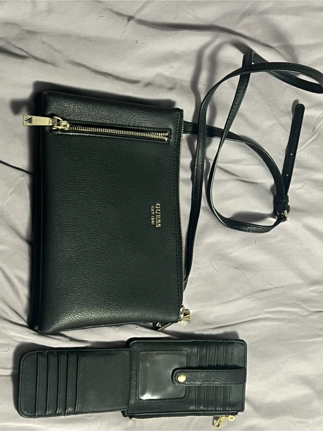 Guess Black Crossbody Bag and Wallet Set - photo 2