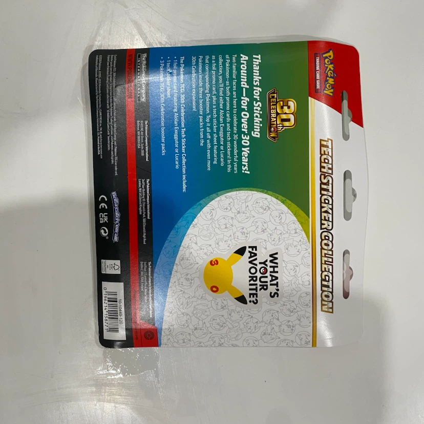 Pokemon TCG 30th Anniversary Tech Sticker Collection - photo 2