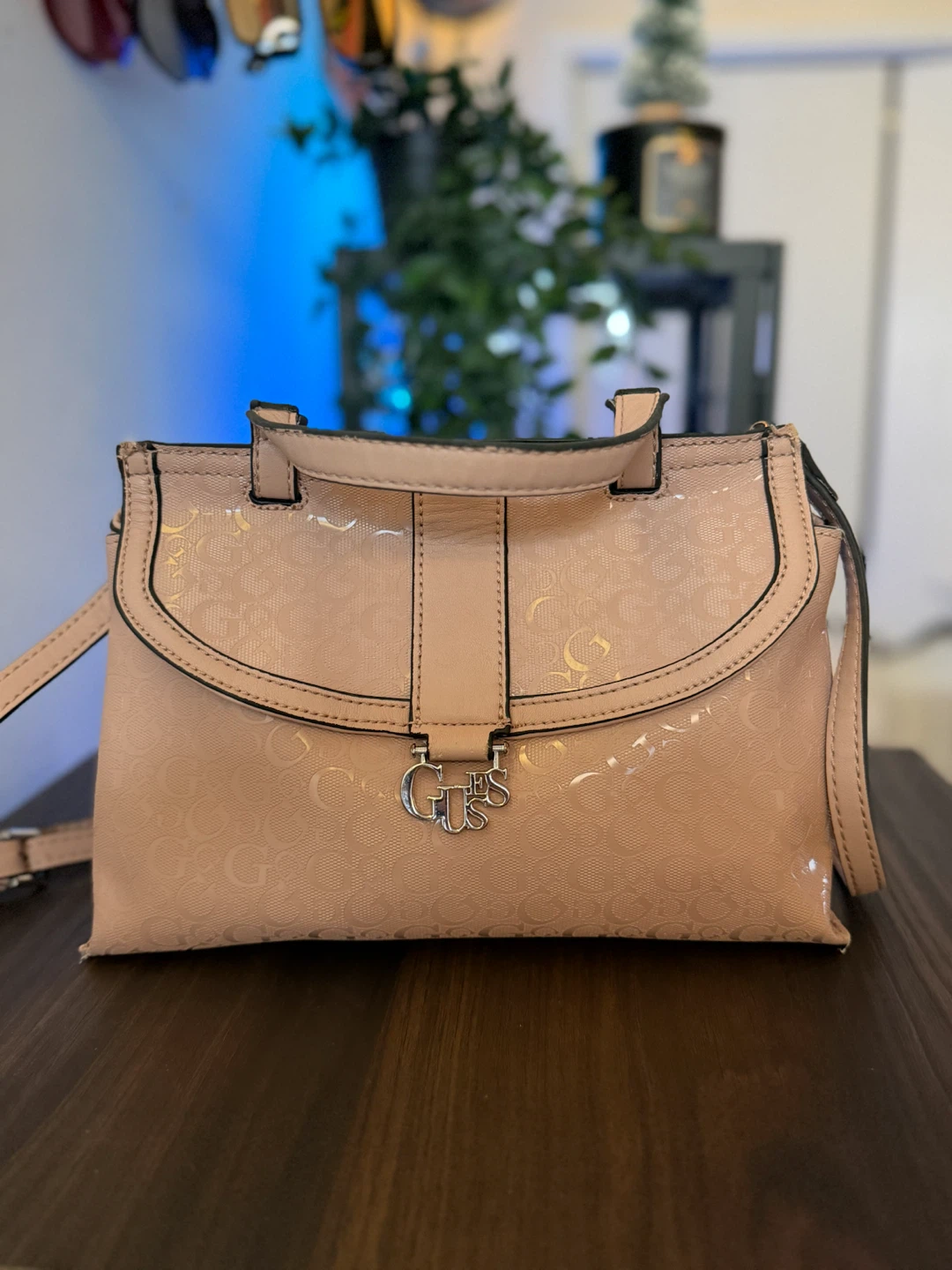 Guess Pink Logo Handbag