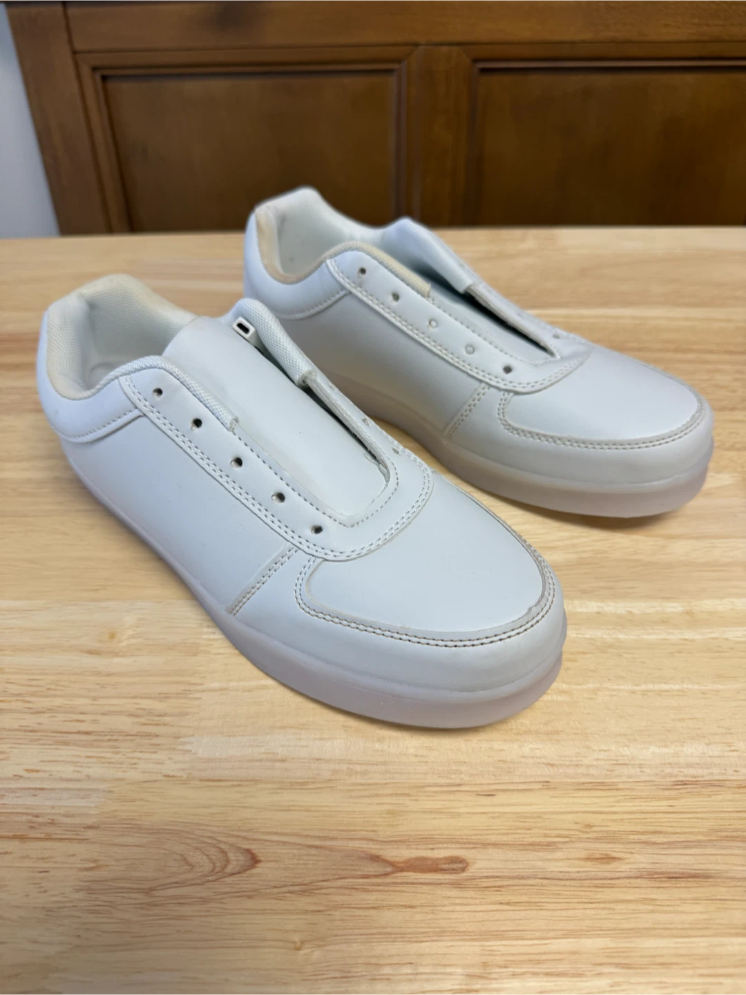 White Lights up Sneakers