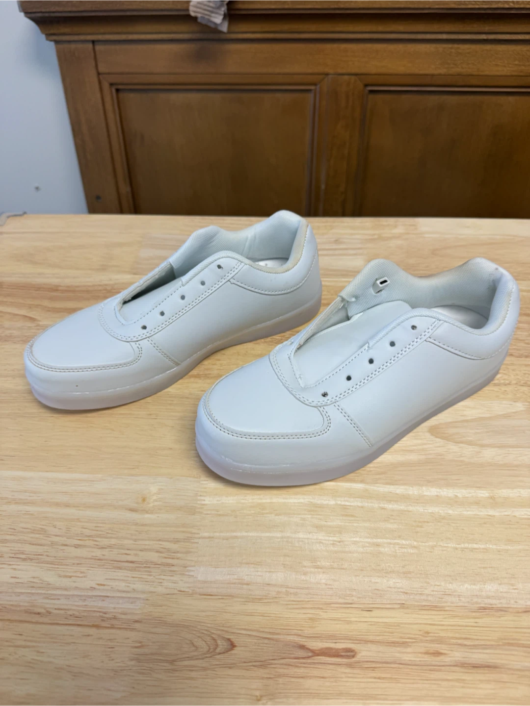 White Lights up Sneakers - photo 3