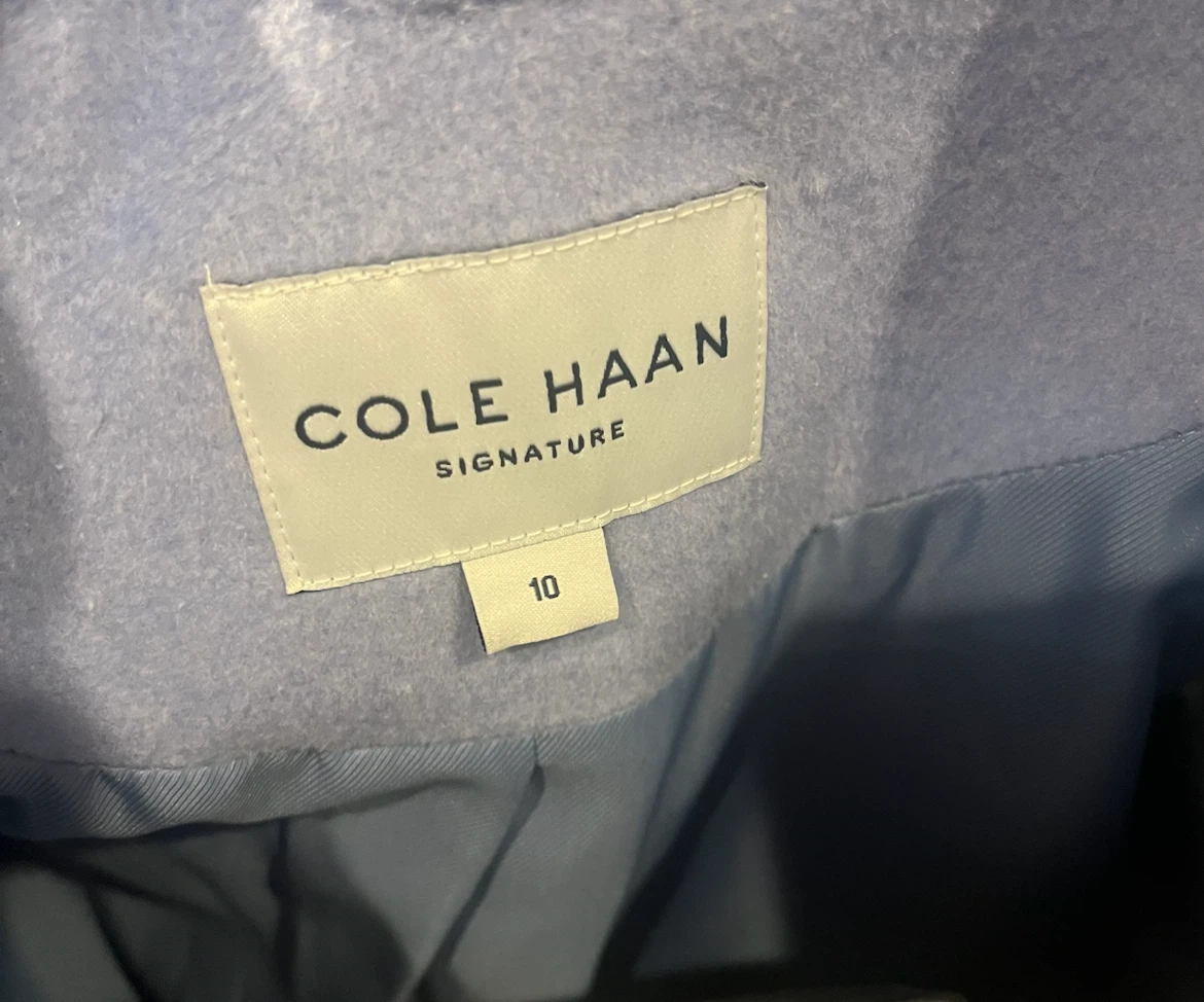 Cole Haan Signature Light Blue Wool Blend Coat - photo 3