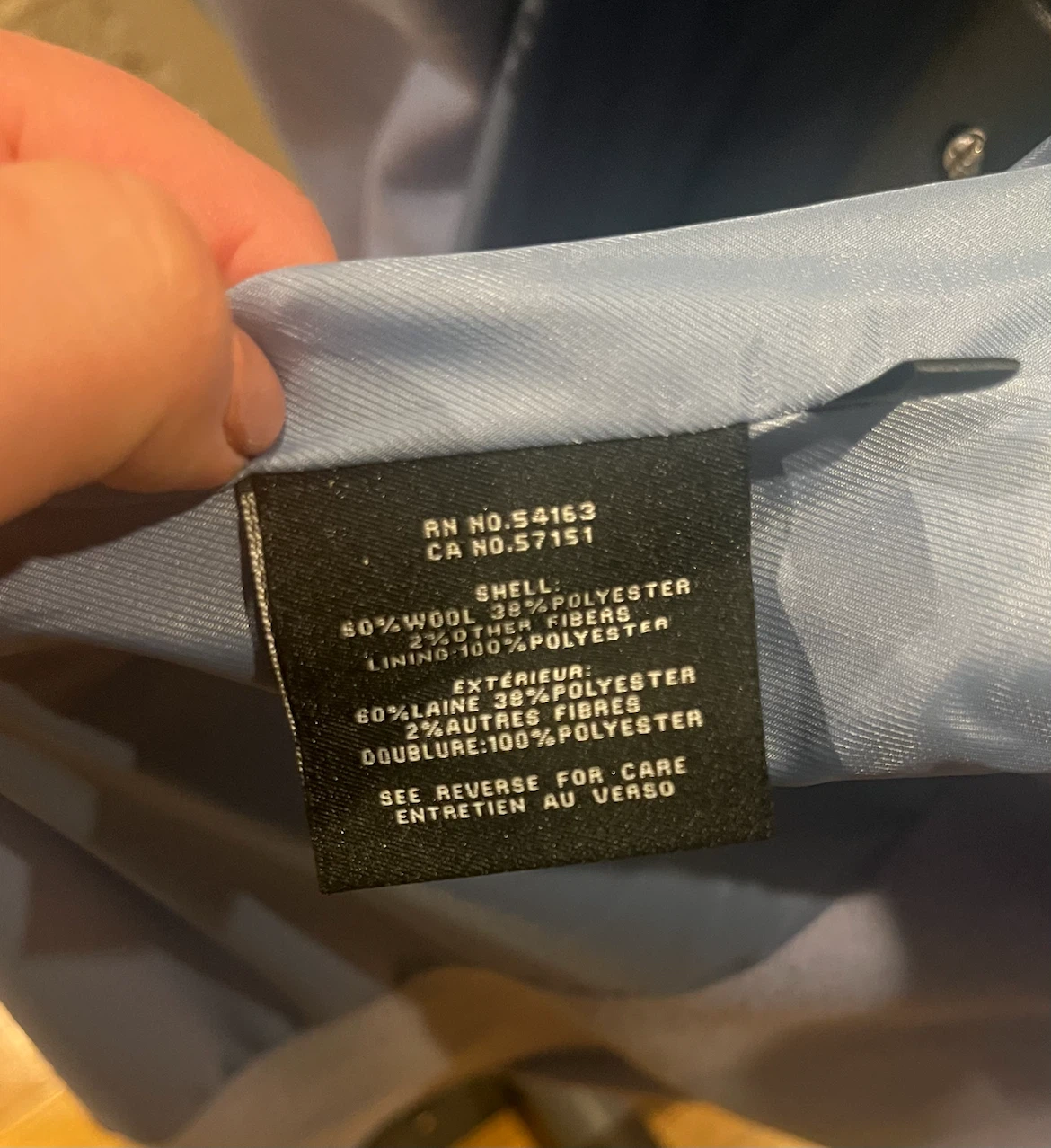 Cole Haan Signature Light Blue Wool Blend Coat - photo 4