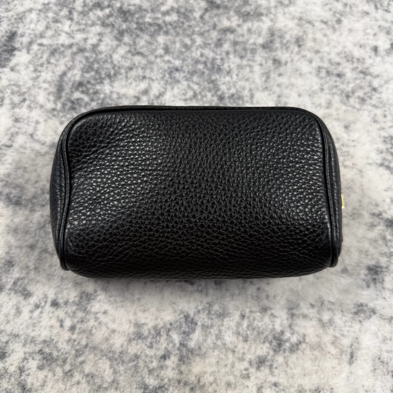 Tom Ford Black Grained Leather Cosmetic Bag - photo 3