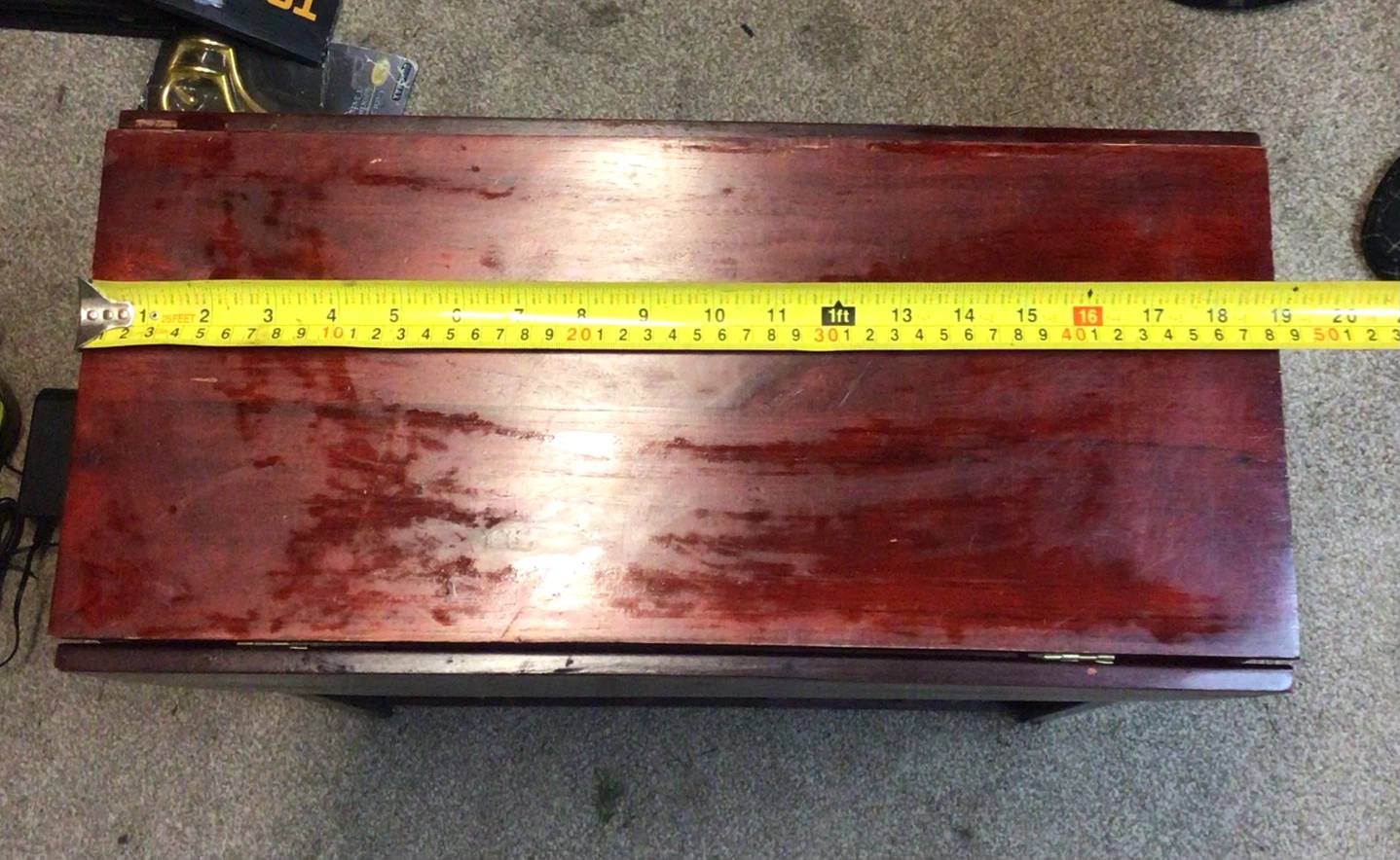 Wooden Drop-Leaf Side Table - photo 4
