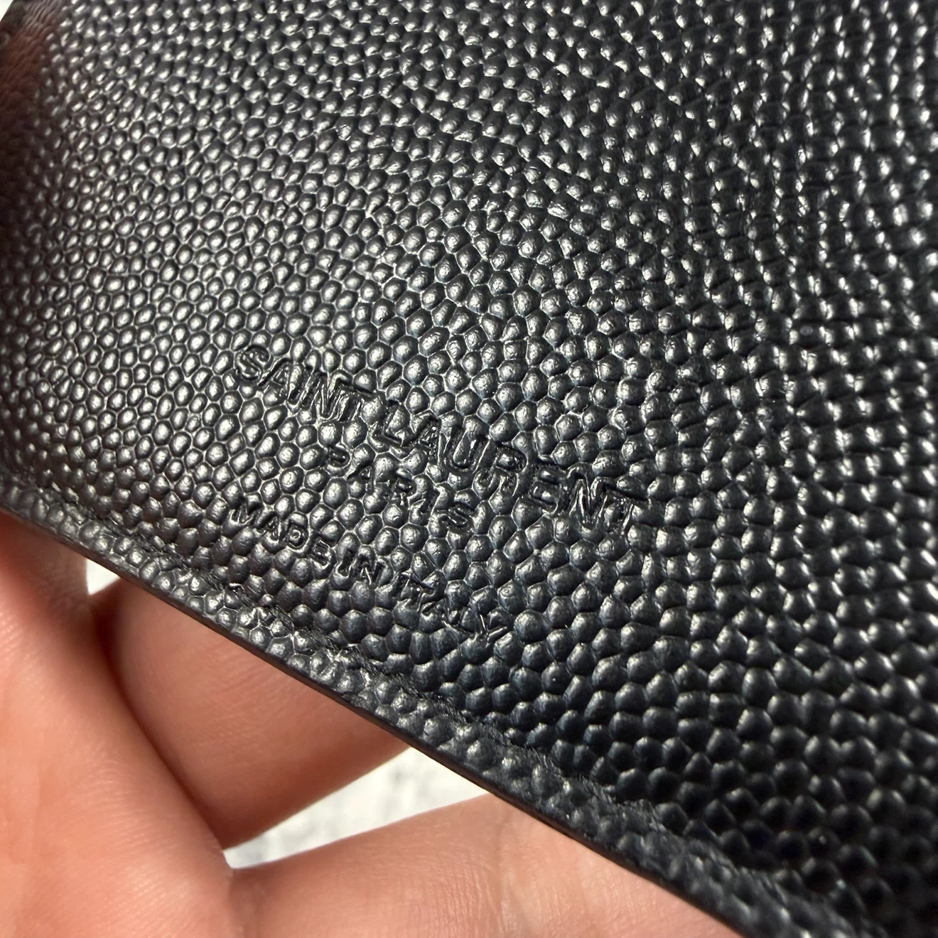 Saint Laurent Paris Black Grain de Poudre Leather Bifold Wallet - photo 5