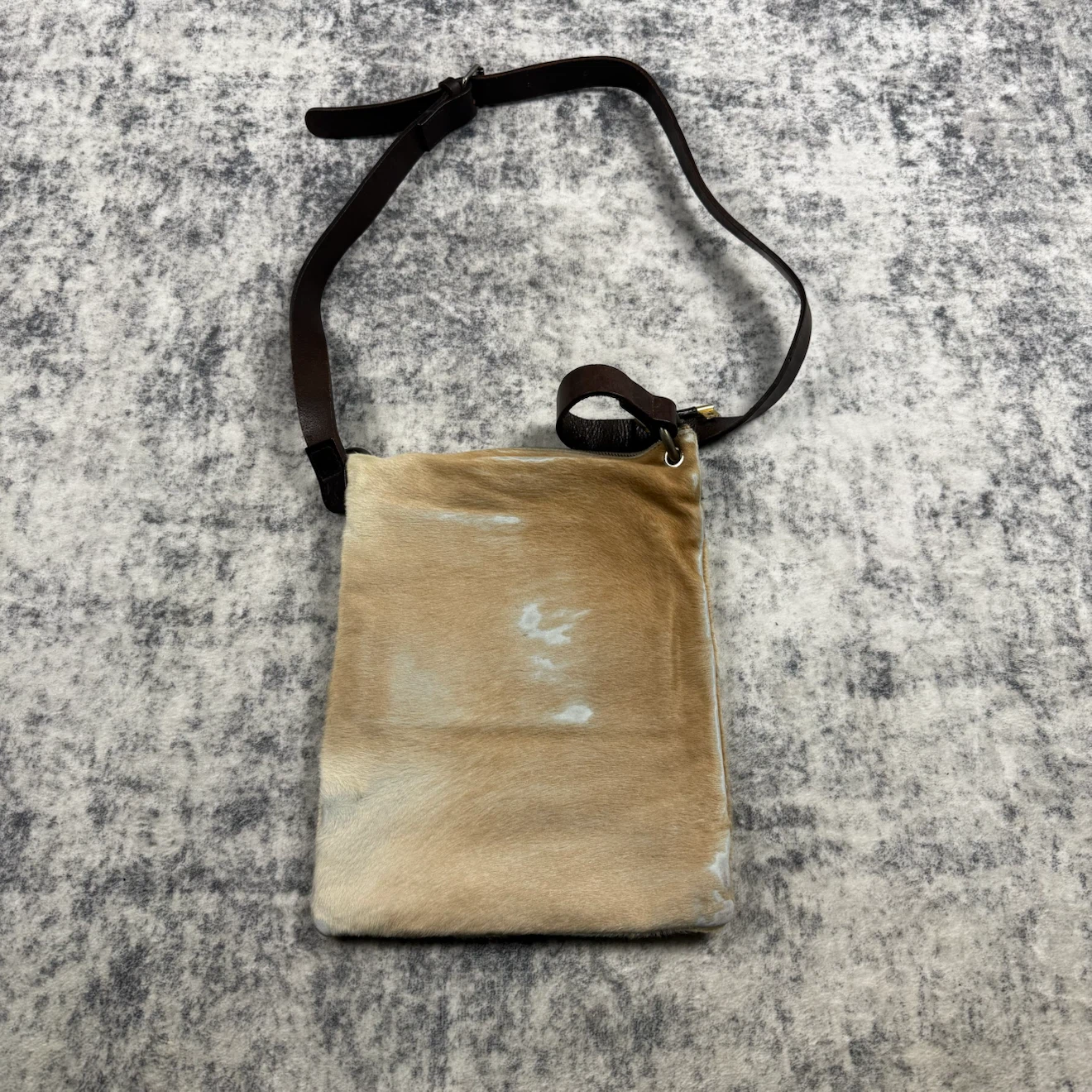 Dries Van Noten Pony Hair Patchwork Leather Crossbody Bag - photo 4
