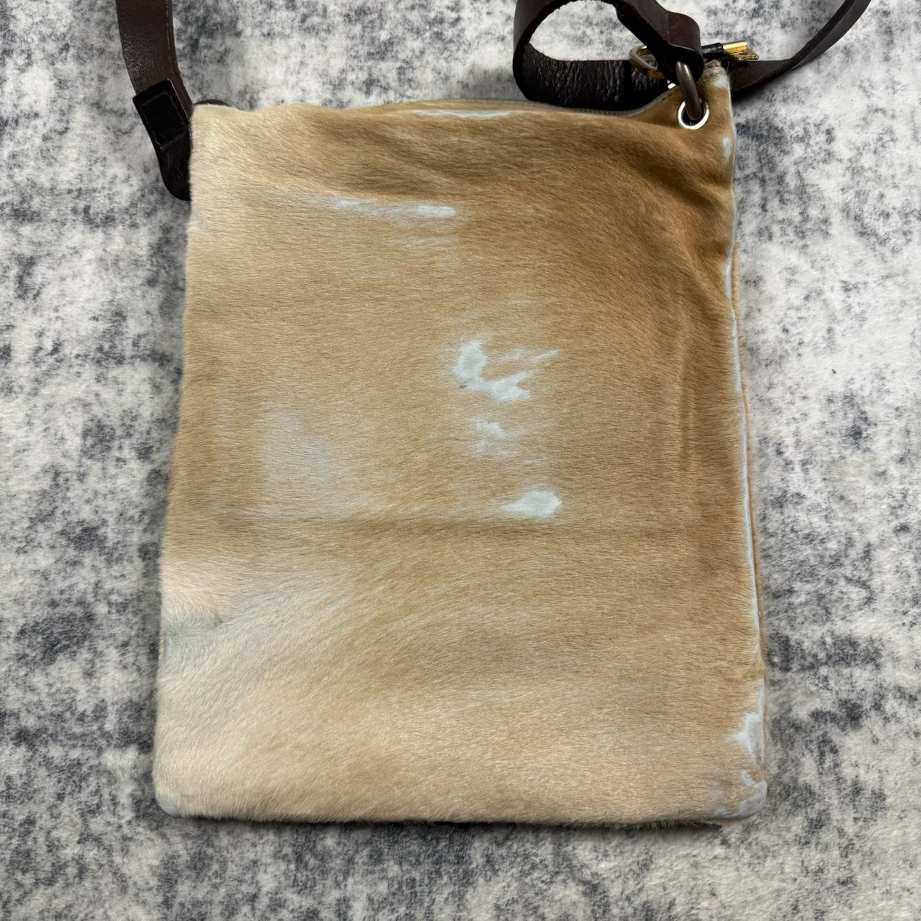 Dries Van Noten Pony Hair Patchwork Leather Crossbody Bag - photo 5