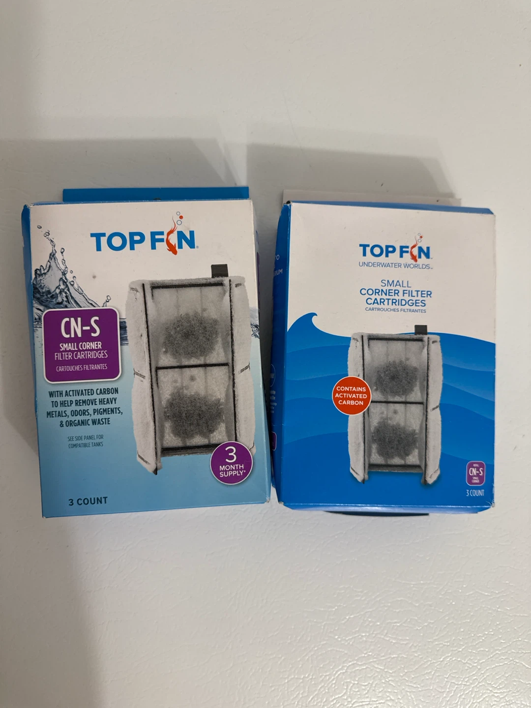 Top Fin CN-S Small Corner Filter Cartridges - 2 Boxes