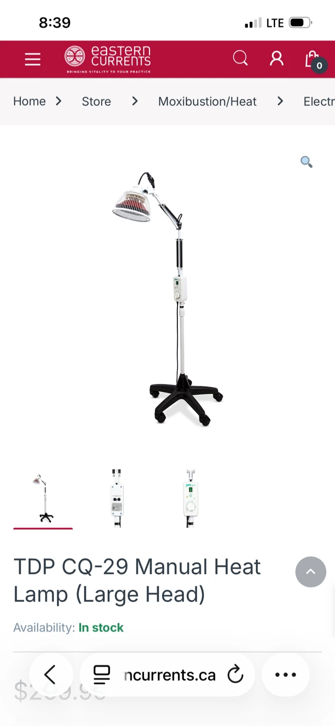TDP CQ-29 Manual Heat Lamp