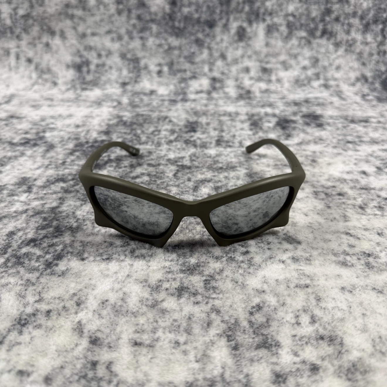 Balenciaga Bat Rectangle ‘Gunmetal/Silver’ Sunglasses
