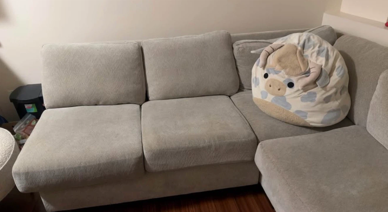 Light Grey Sectional Sofa - photo 2