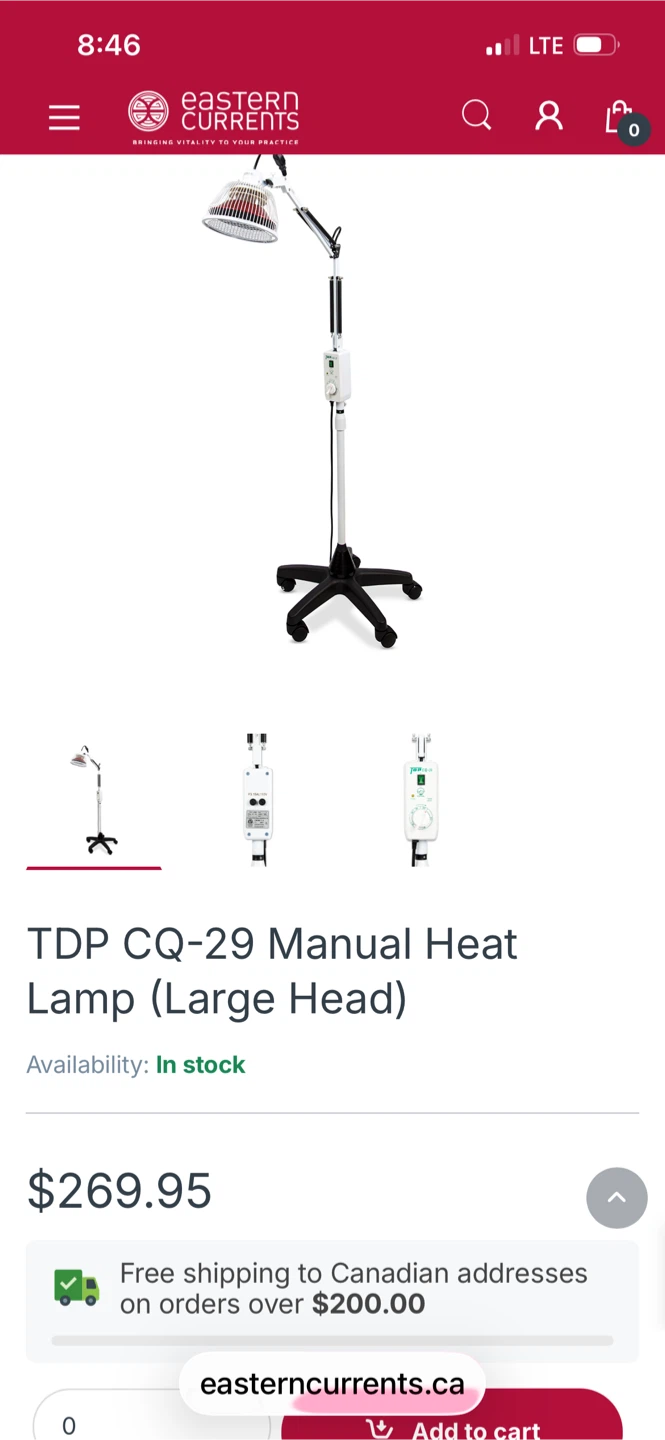 TDP CQ-29 Manual Heat Lamp - photo 2
