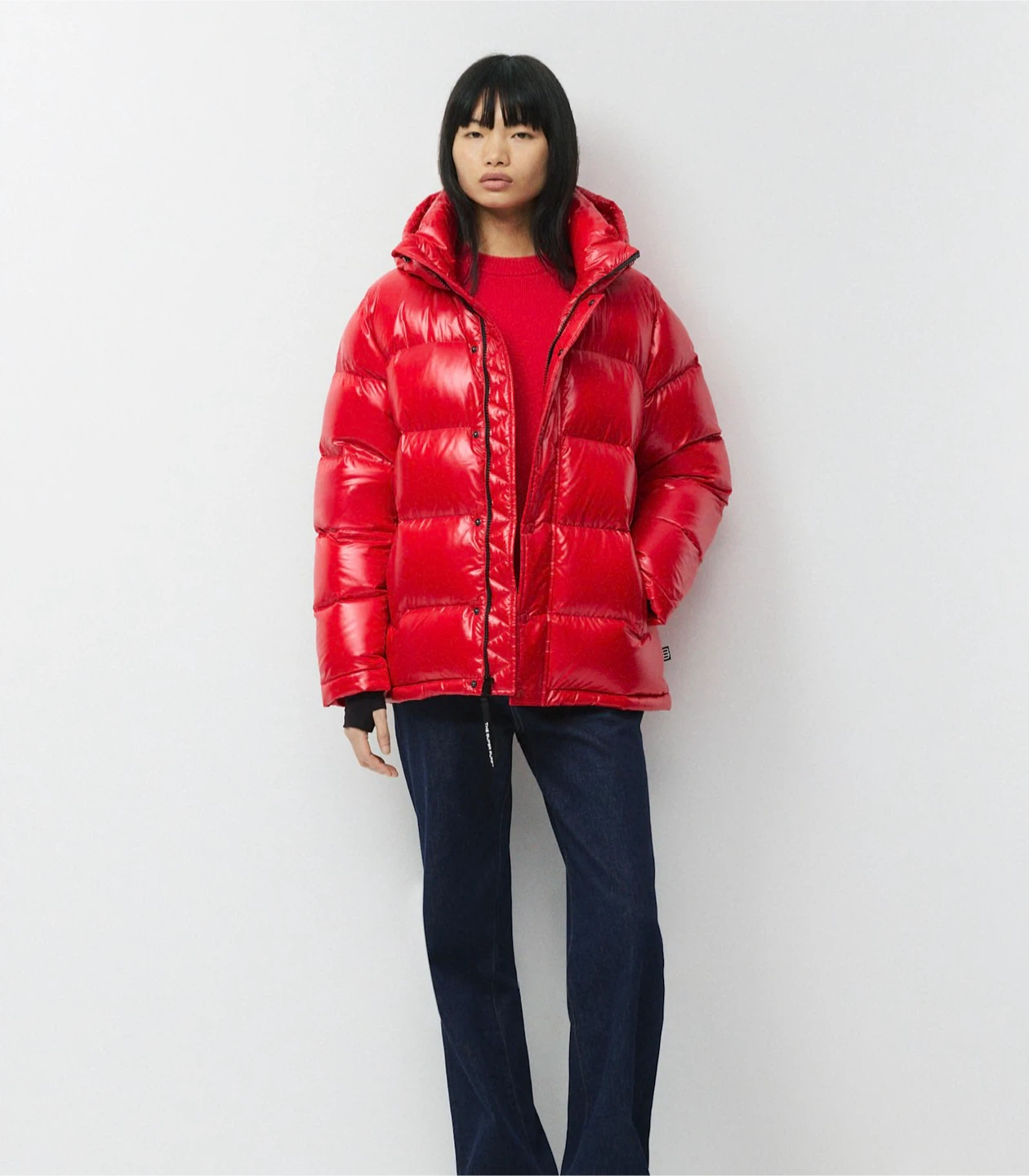 Aritzia Super Puff Gloss Red size Large - photo 3
