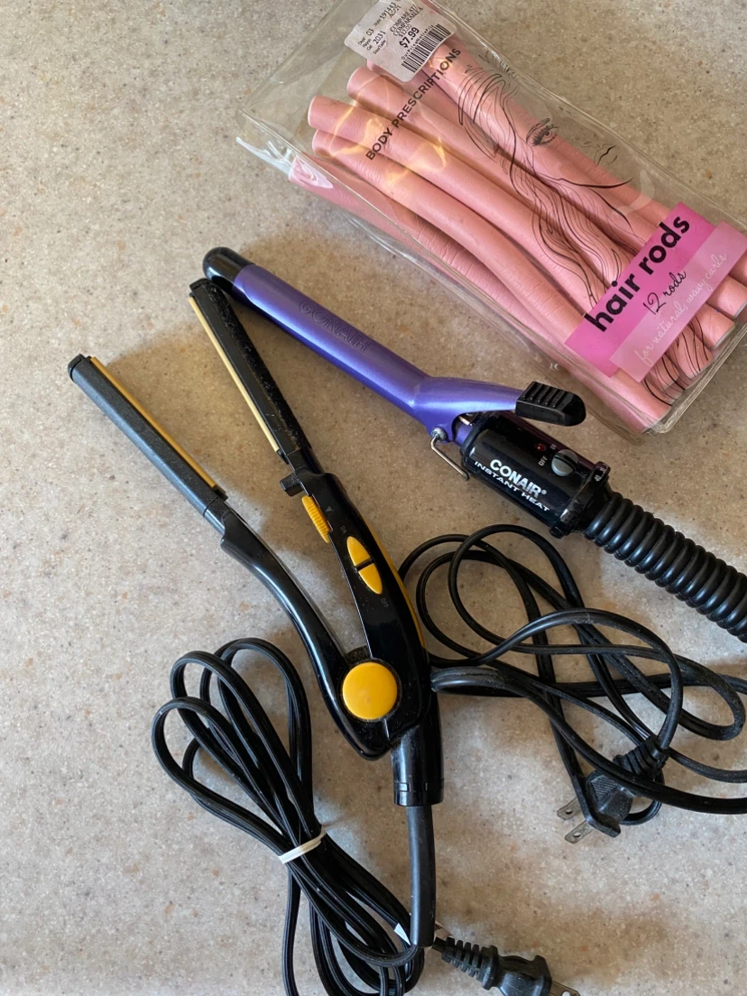Conair Curling Iron, Hair Straightener and Rods