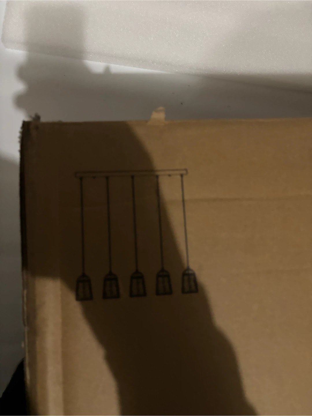 5-Light Linear Pendant Light Fixture
