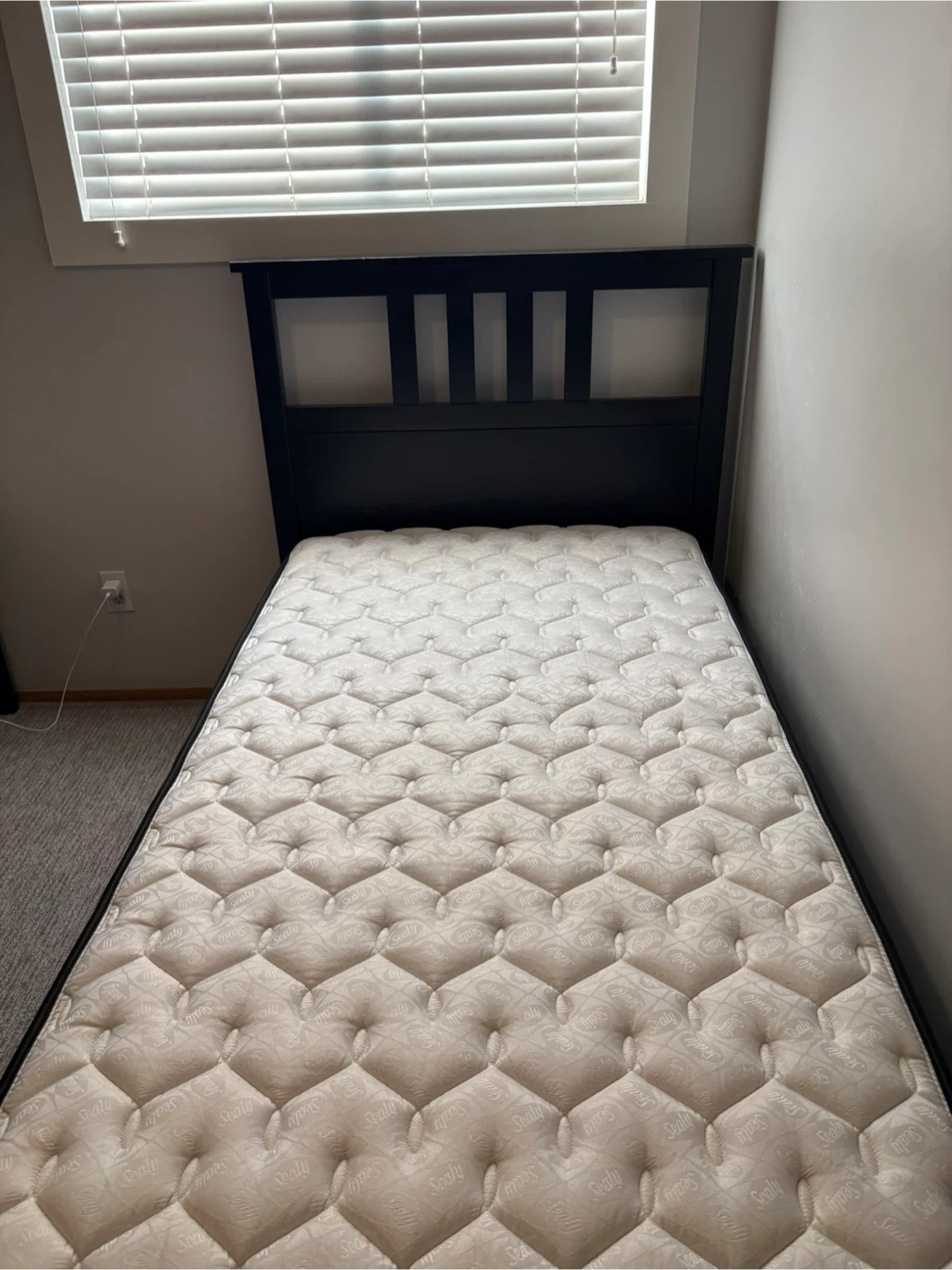 Hemnes Twin bed and Sealy mattress