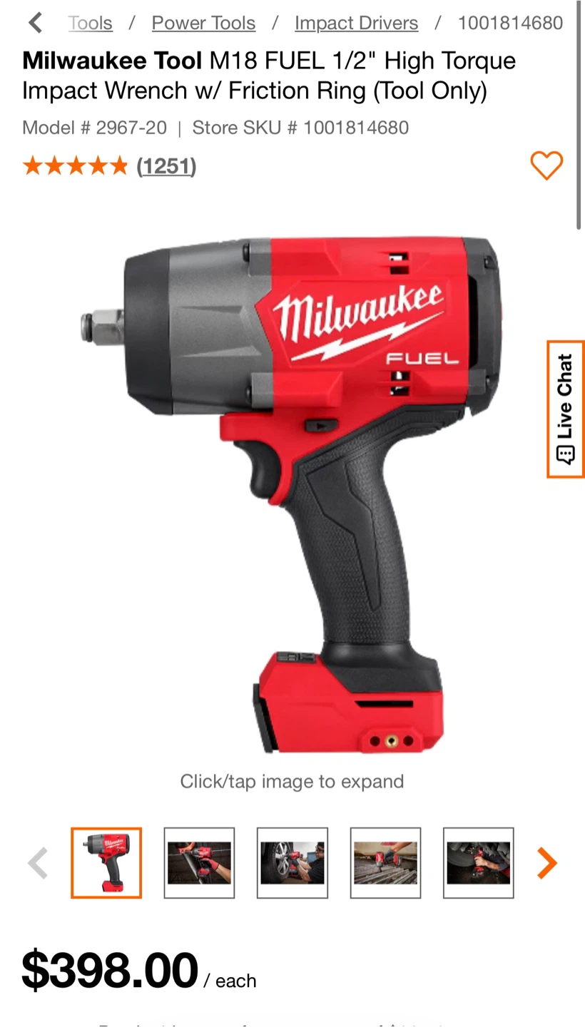 Milwaukee M18 FUEL 1/2" High Torque Impact Wrench - photo 2