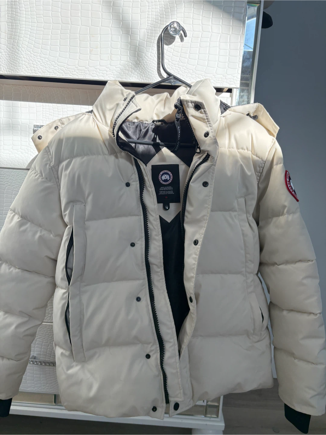 Canada Goose White Down Jacket