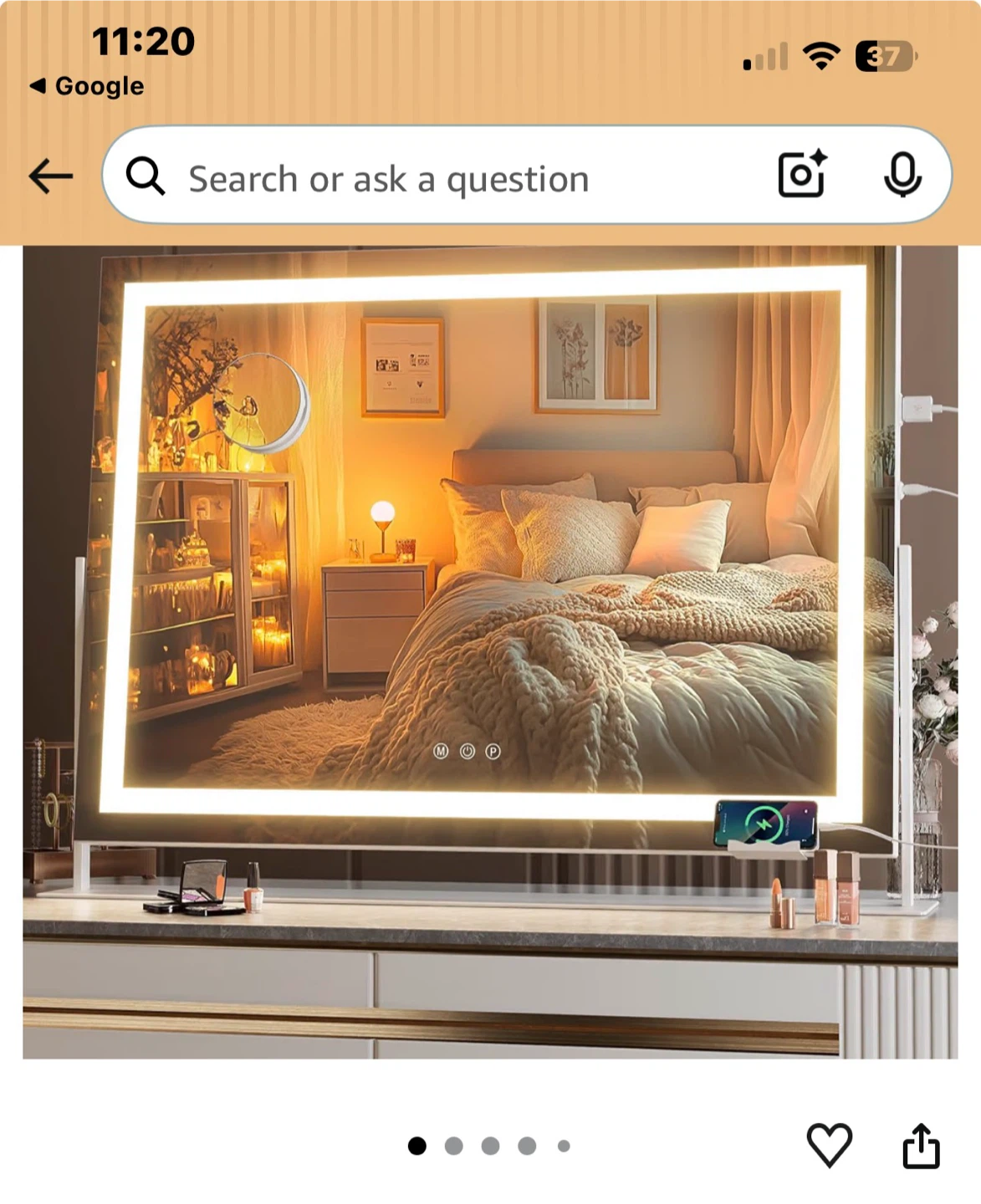 LED Vanity Mirror with Light