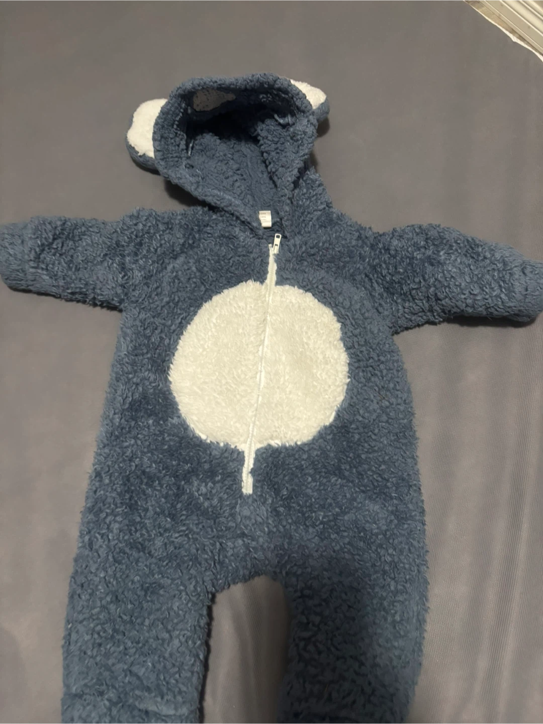 Two baby animal fleece rompers - photo 3