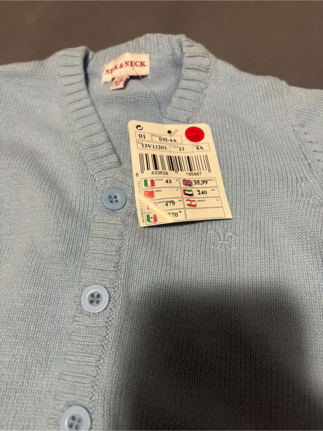Neck & Neck Blue Knit Cardigan