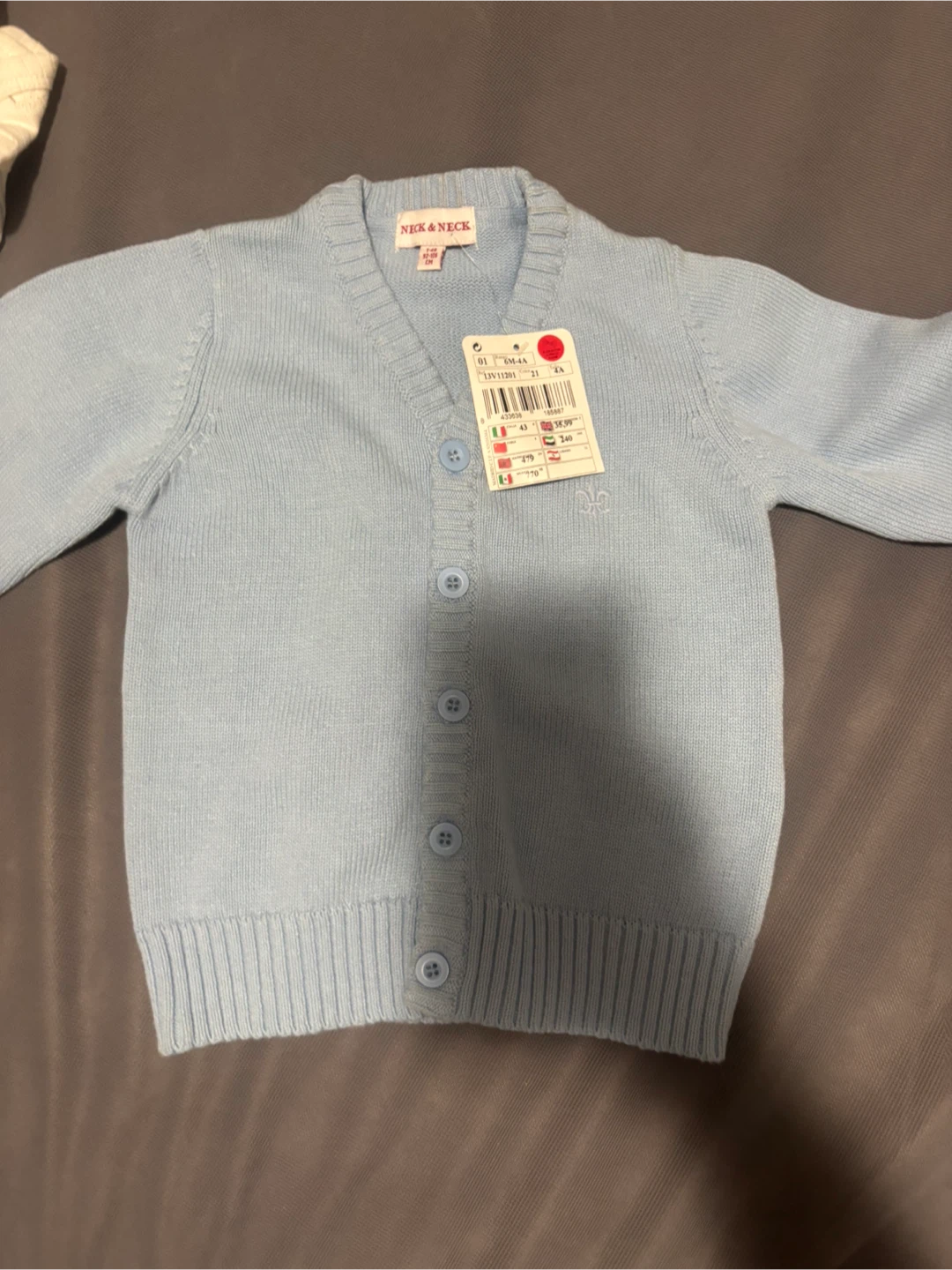 Neck & Neck Blue Knit Cardigan - photo 3