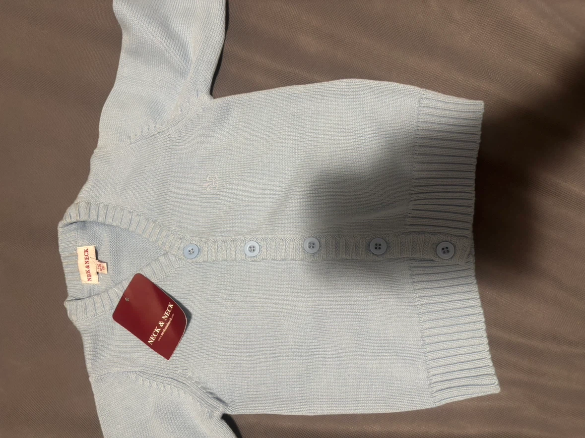 Neck & Neck Blue Knit Cardigan - photo 4
