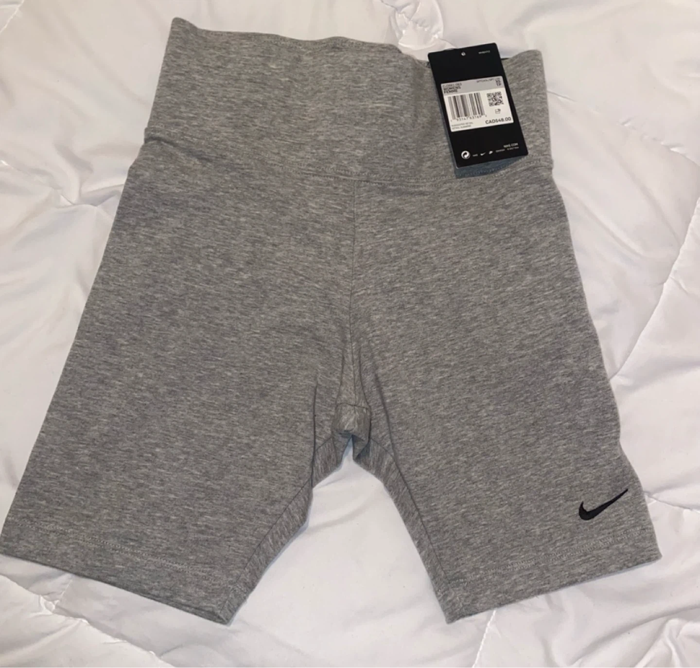Nike Womens Grey Bike Shorts Size XS