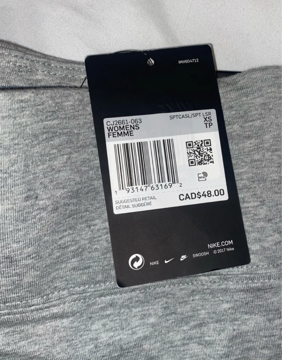 Nike Womens Grey Bike Shorts Size XS - photo 2
