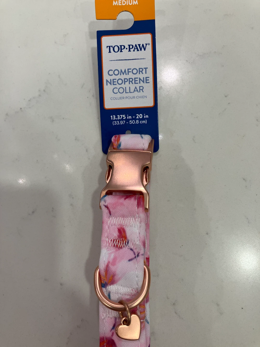Top Paw Floral Comfort Neoprene Dog Collar