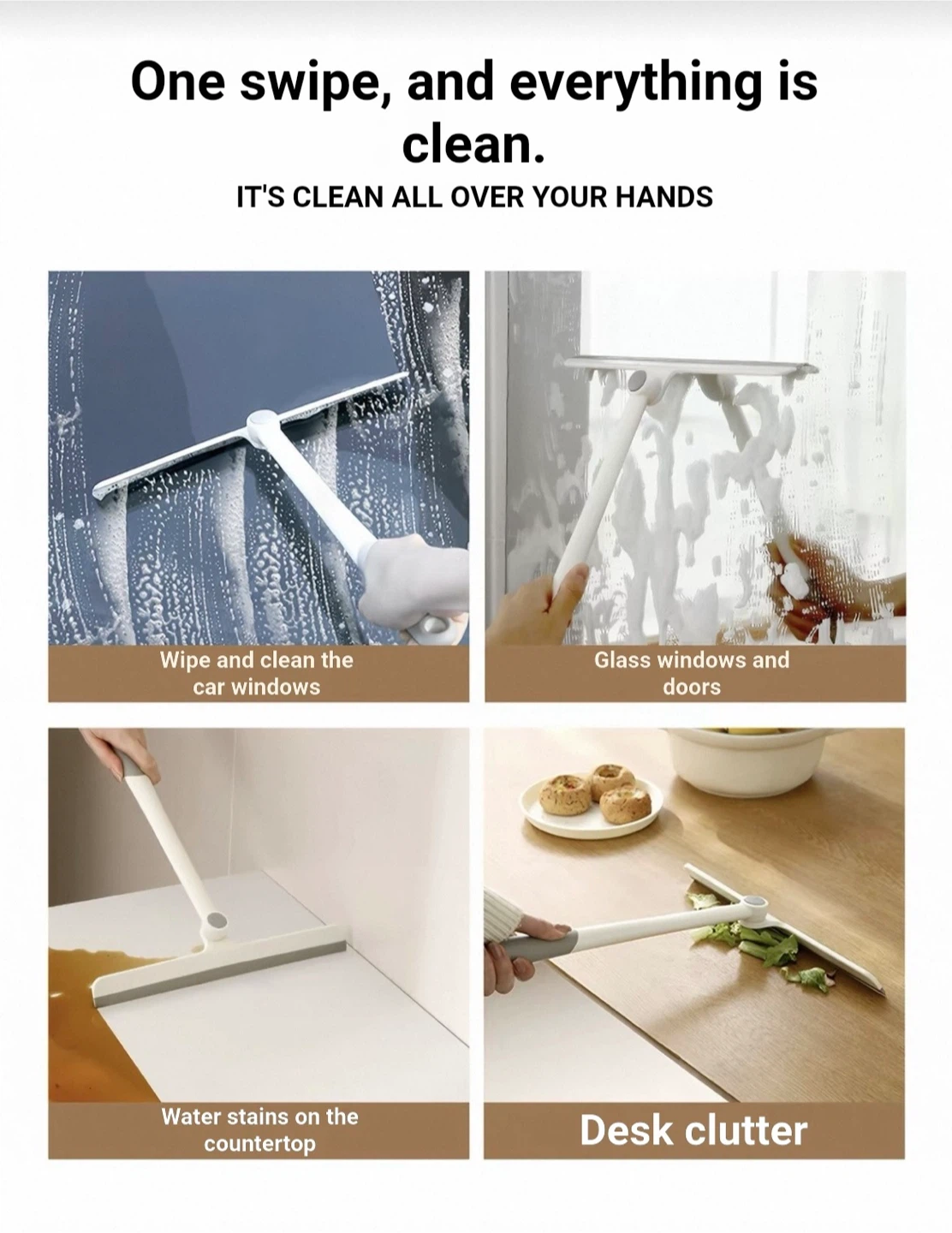 Rotating Silicone Window Squeegee - photo 4