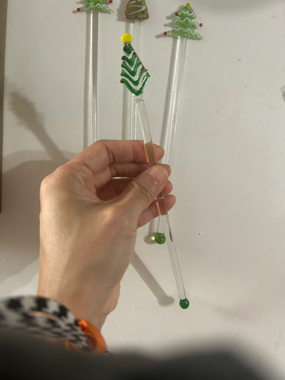 New tag Christmas Tree Glass Stir Sticks - Set of 4 - photo 4