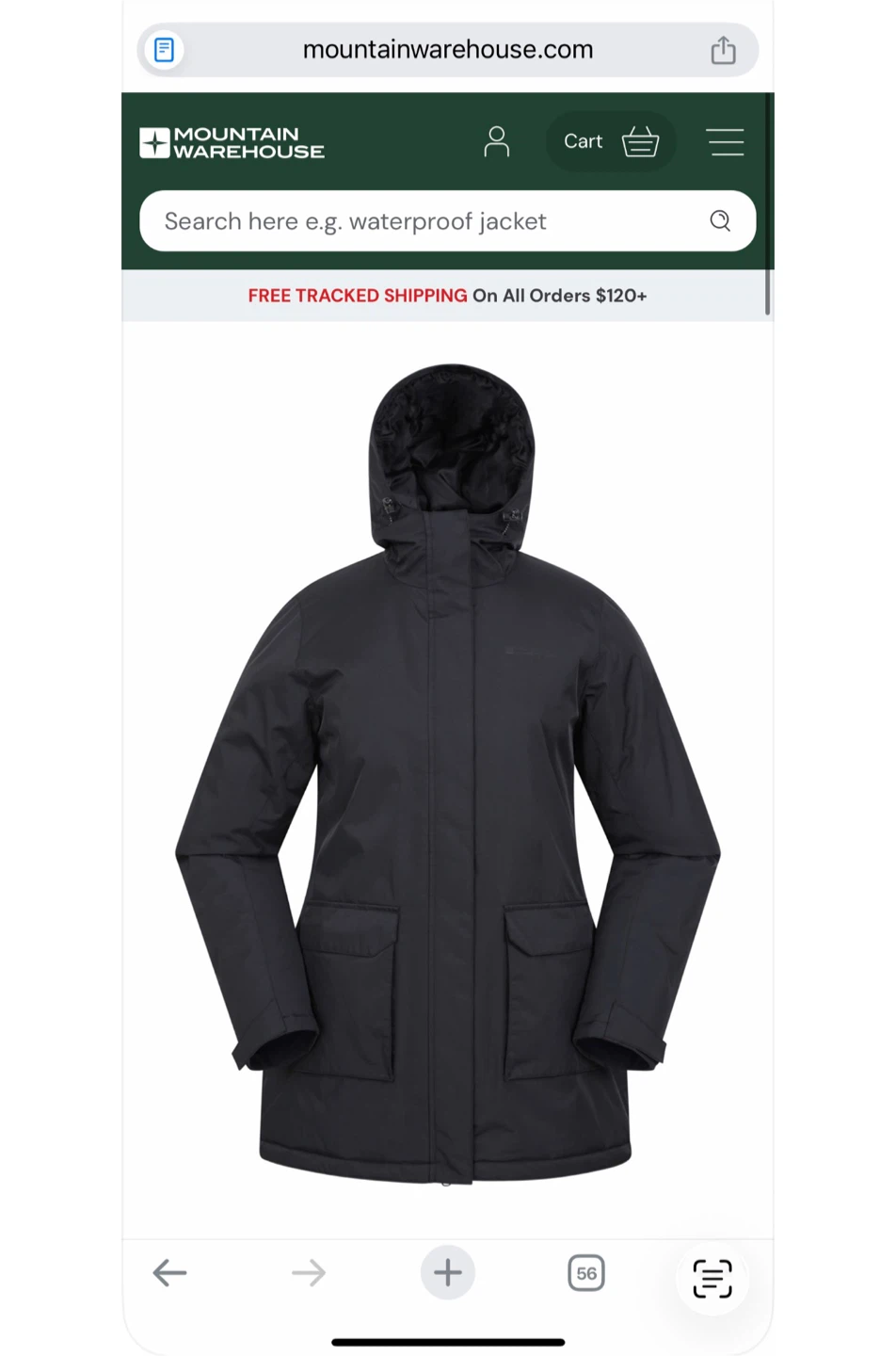 Mountain Warehouse Winter Parka - Black