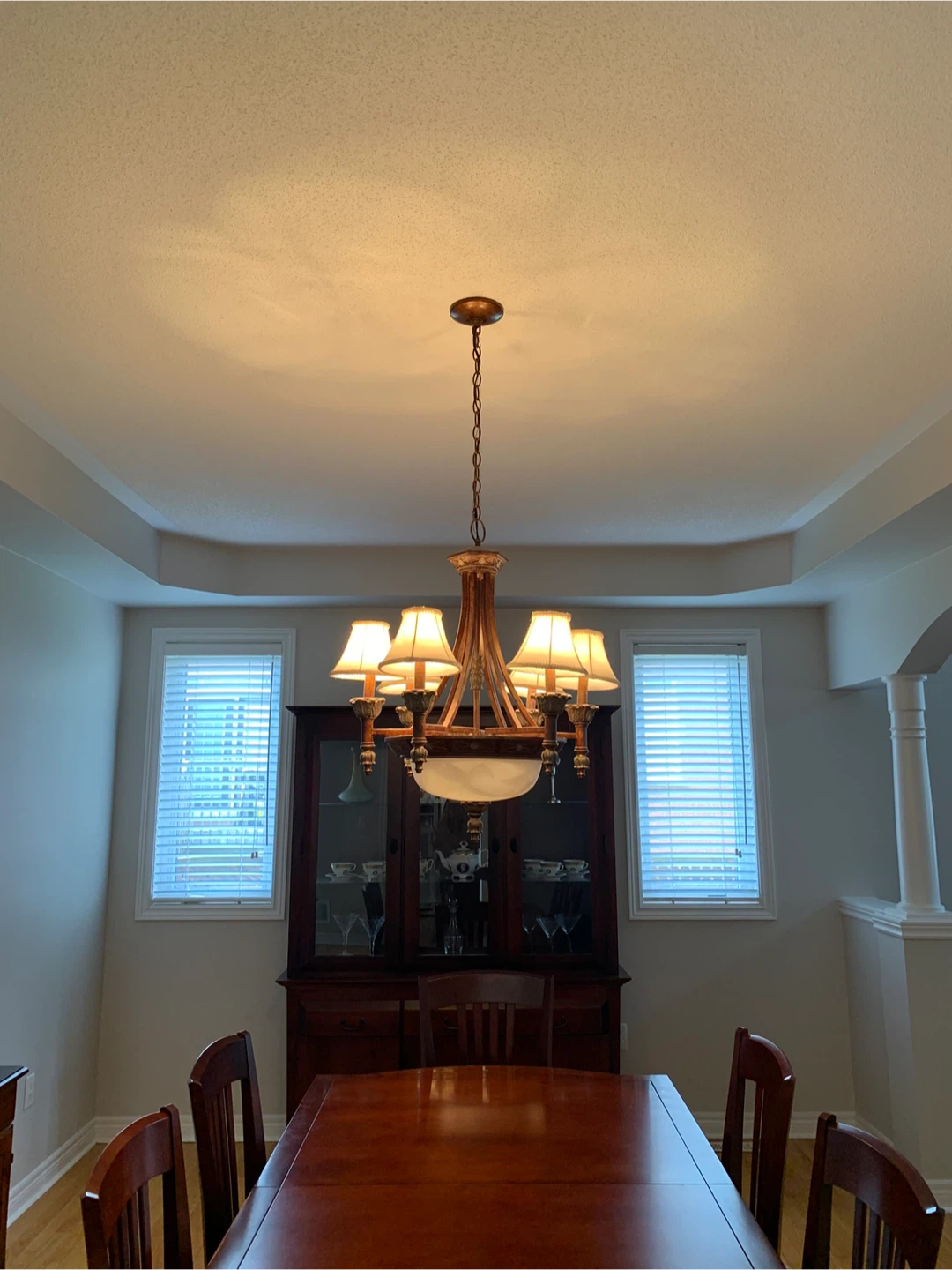 Traditional  6 Light Chandelier with Shades - photo 3