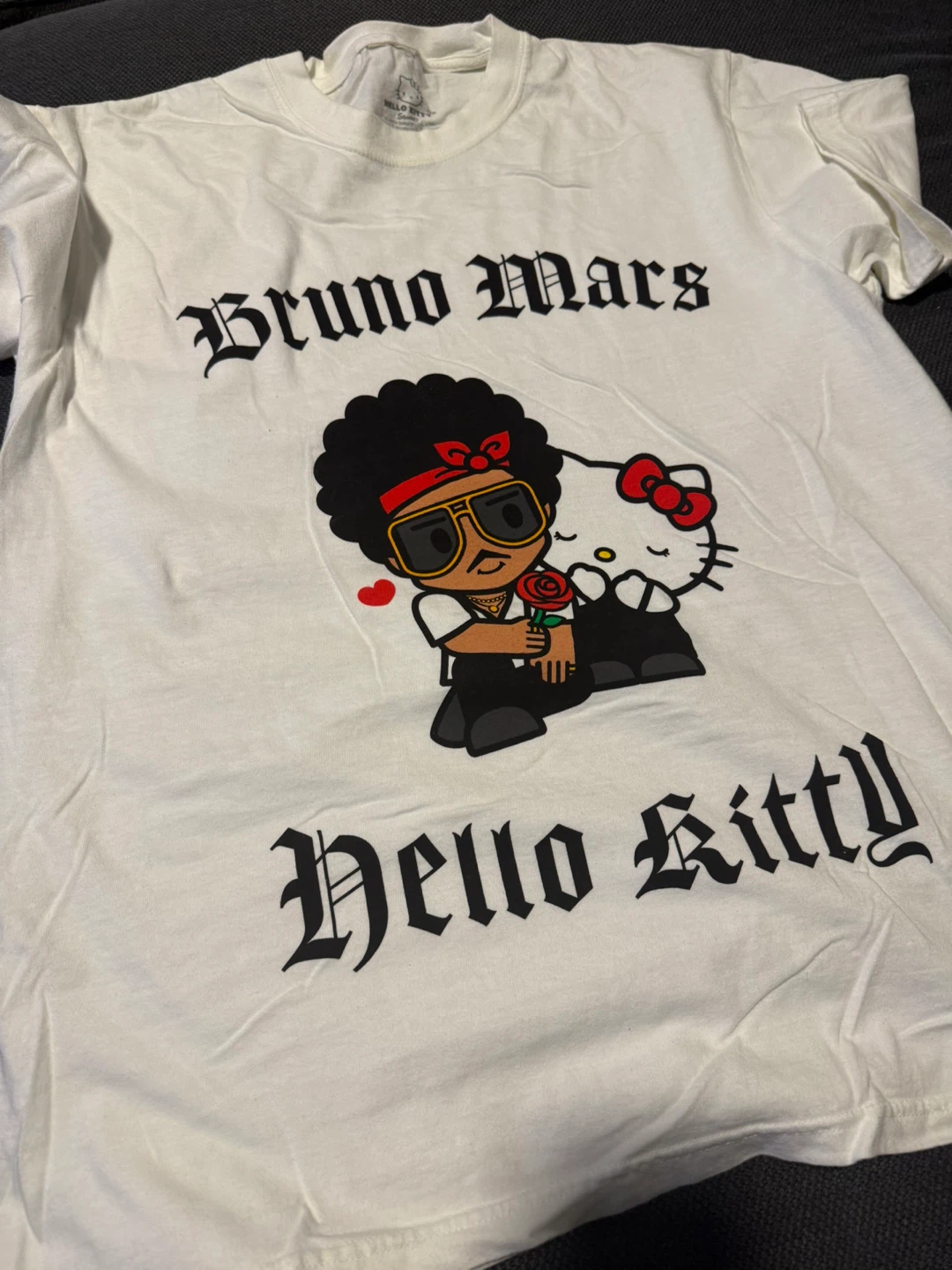 Bruno Mars x Hello Kitty tshirt