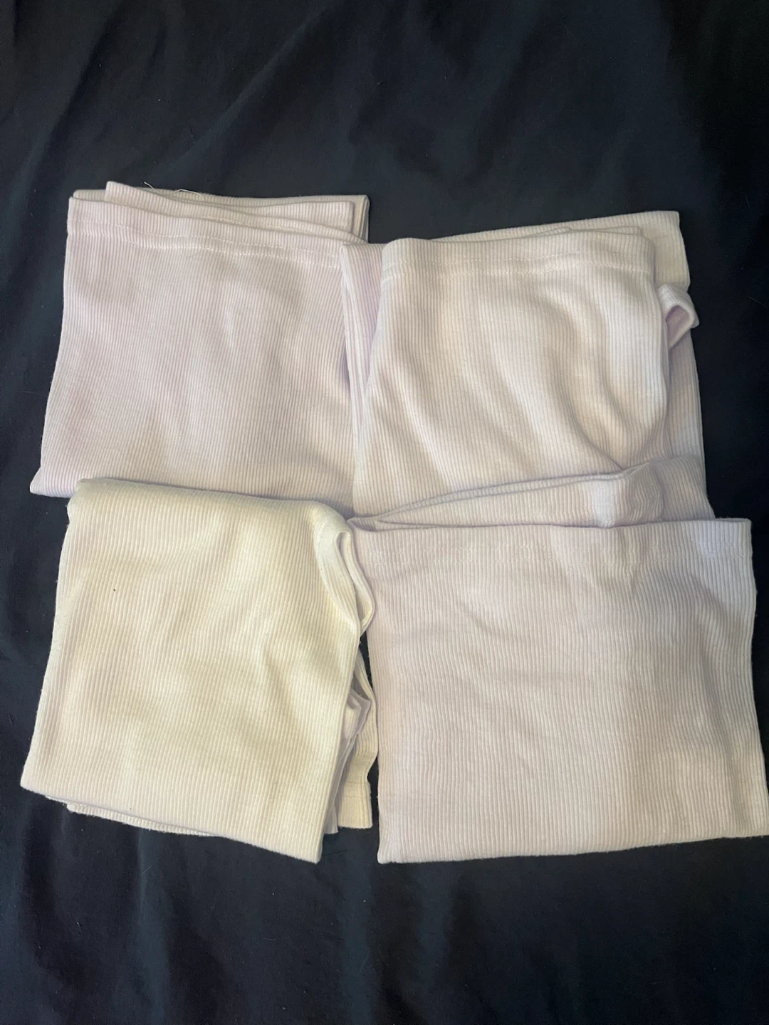 Set of 5 White Ribbed Tank Tops - photo 2