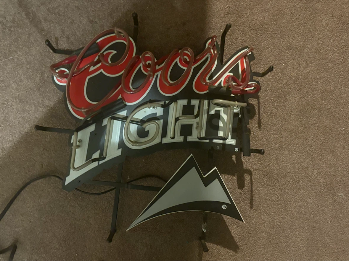 Coors Light Neon Sign