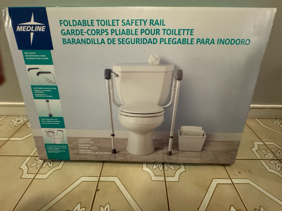 Medline Foldable Toilet Safety Rail