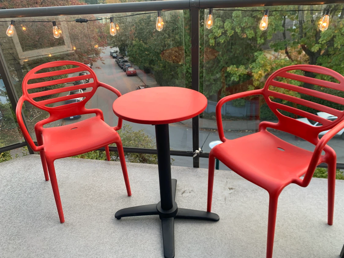 Scab Cokka Red bistro patio set + two chairs - photo 4