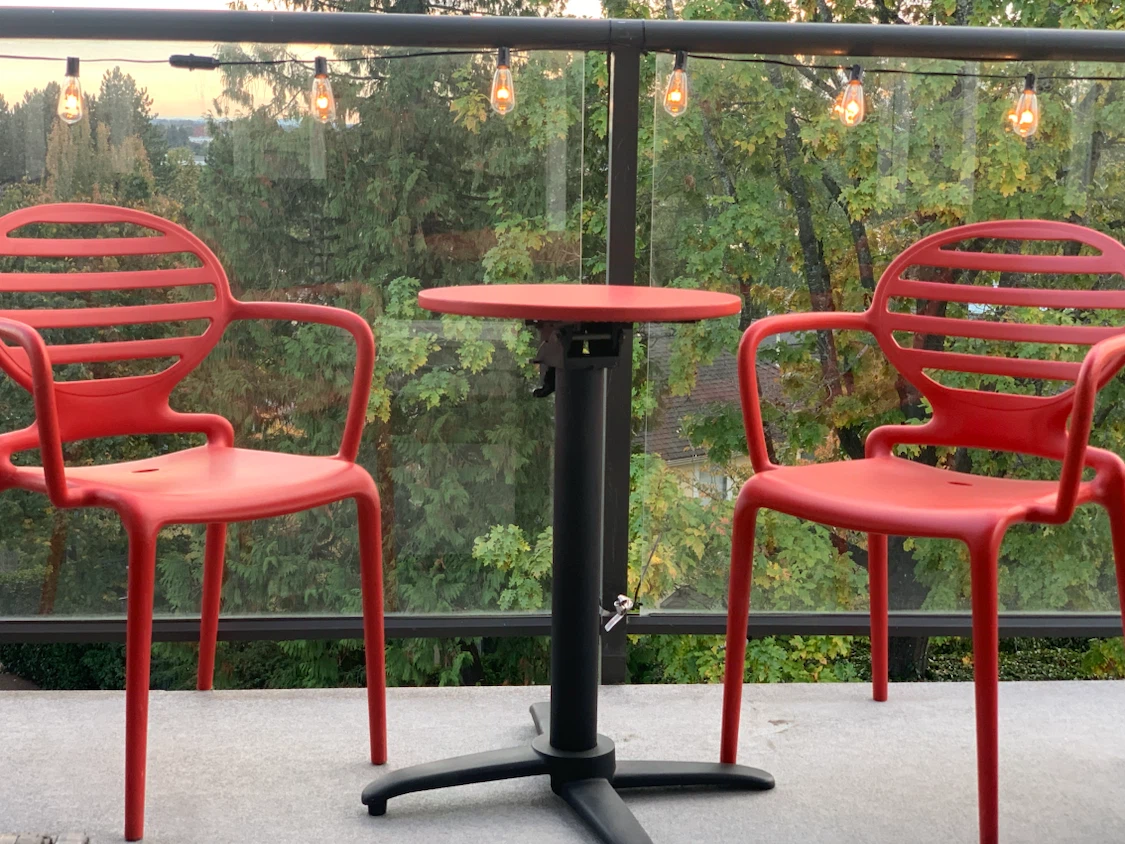 Scab Cokka Red bistro patio set + two chairs - photo 2