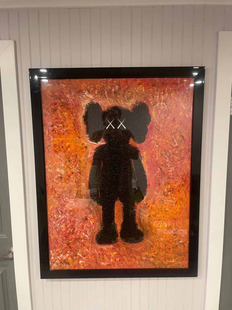 KAWS custom painting 24x48 canvas