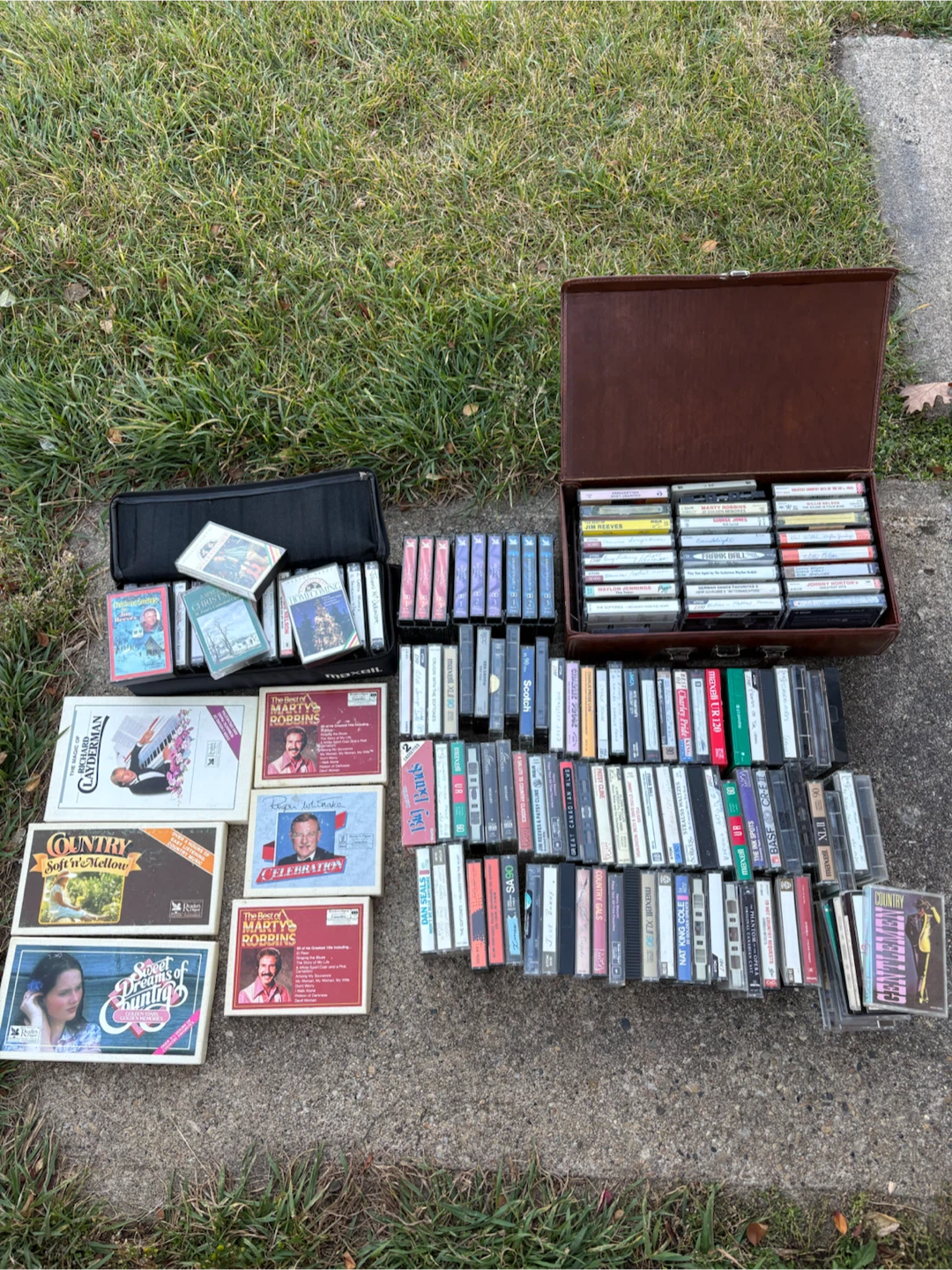 Collection of Vintage Music Cassette Tapes with Cases