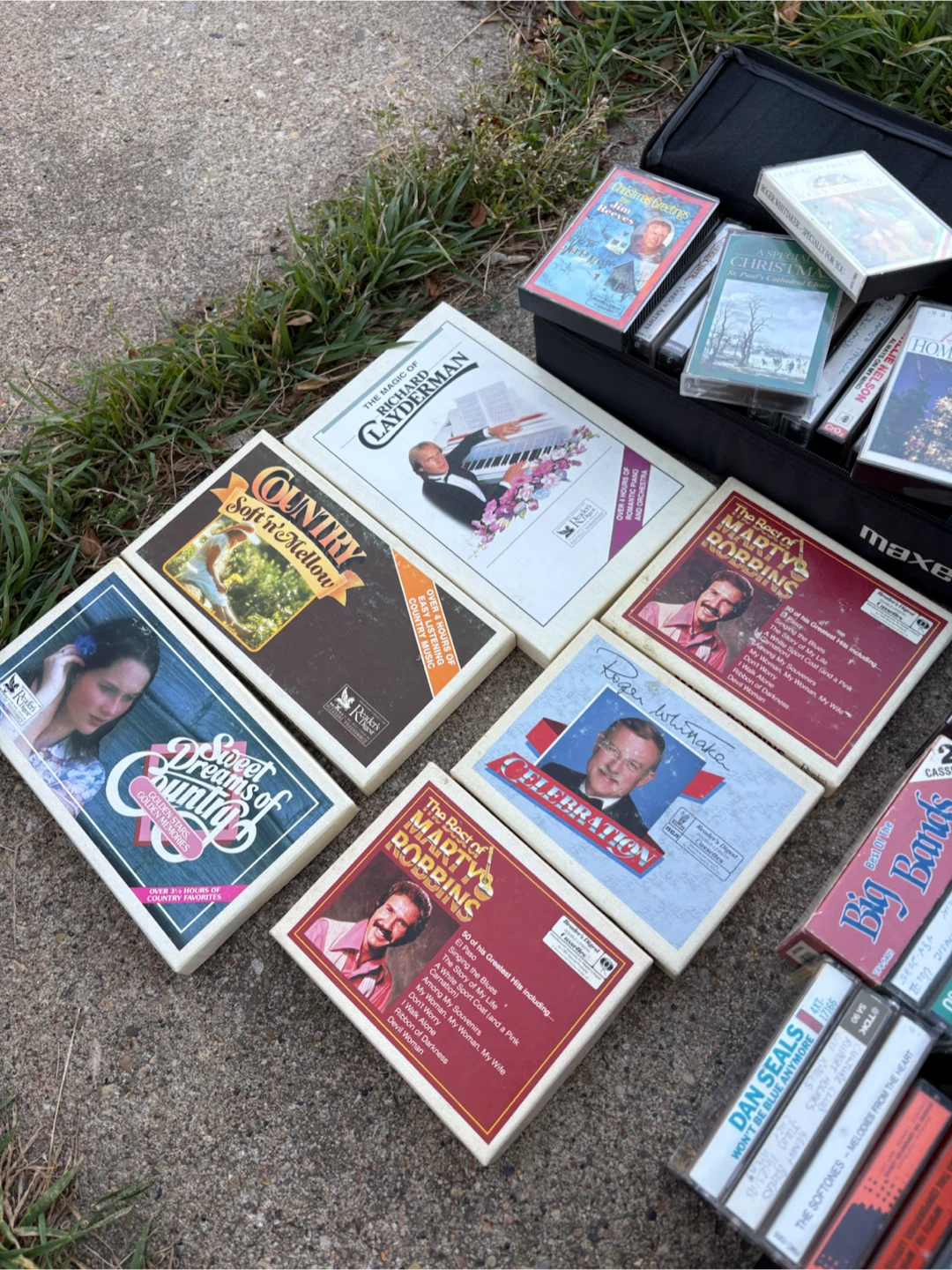 Collection of Vintage Music Cassette Tapes with Cases - photo 2