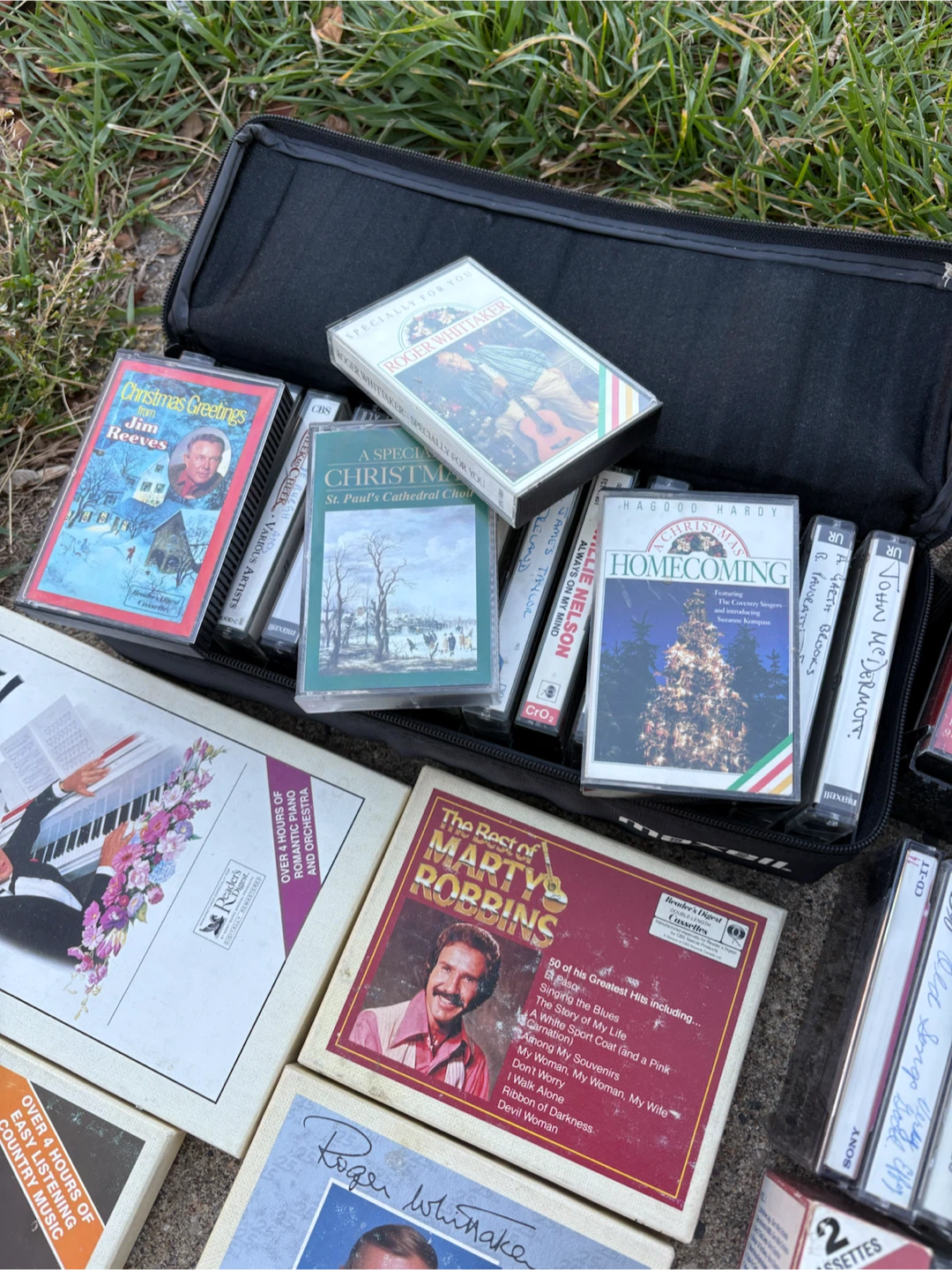 Collection of Vintage Music Cassette Tapes with Cases - photo 3