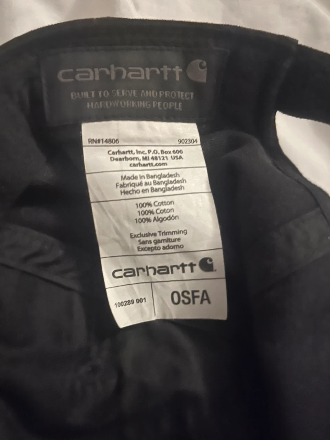 Carhartt Black Baseball Cap - photo 2